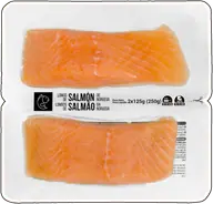 Lomos de salmón sin piel Hacendado congelado