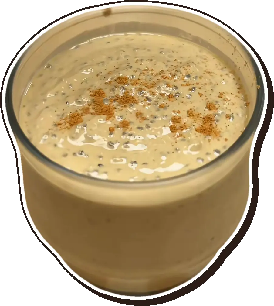 Yogur griego con café y chía
